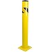 Bollard Post - Steel Safety Barrier Protection- Yellow Powder Coat 4.5" Diameter 36" Tall BW4536