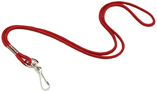 Water Gear Lanyards for Keys, Whistles, and Keychains - Comfortable Breakaway Neck Lanyards (Red)