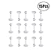 Produktbild LEEQ 15 Stück 16 Gauge Klar Acryl Lippe Ringe Flexible Labret Bar Stud für Knorpel Tragus Lippe Nasen Piercing