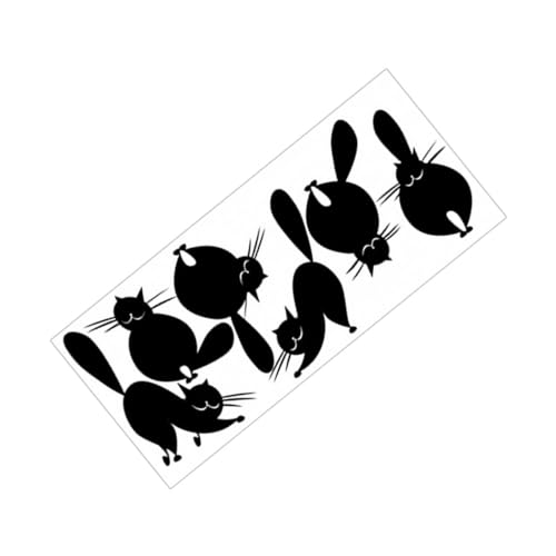 Pegatinas autoadhesivas de gato negro sin residuos para pared 2