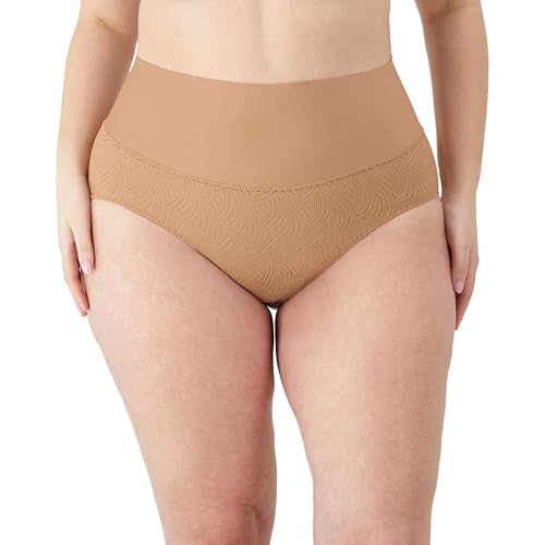 Maidenform Women's Tame Your Tummy Shaping Brief with Cool Comfort Dm0051, Beige Swing Lace, Large