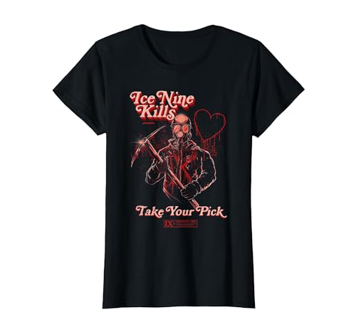 Image of Ice Nine Kills V-Day Miner T-Shirt, Women, Black, Small