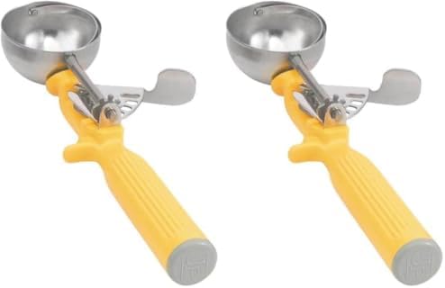 Vollrath 1-5/8 oz Stainless Steel Disher - Size 20,Yellow image 5