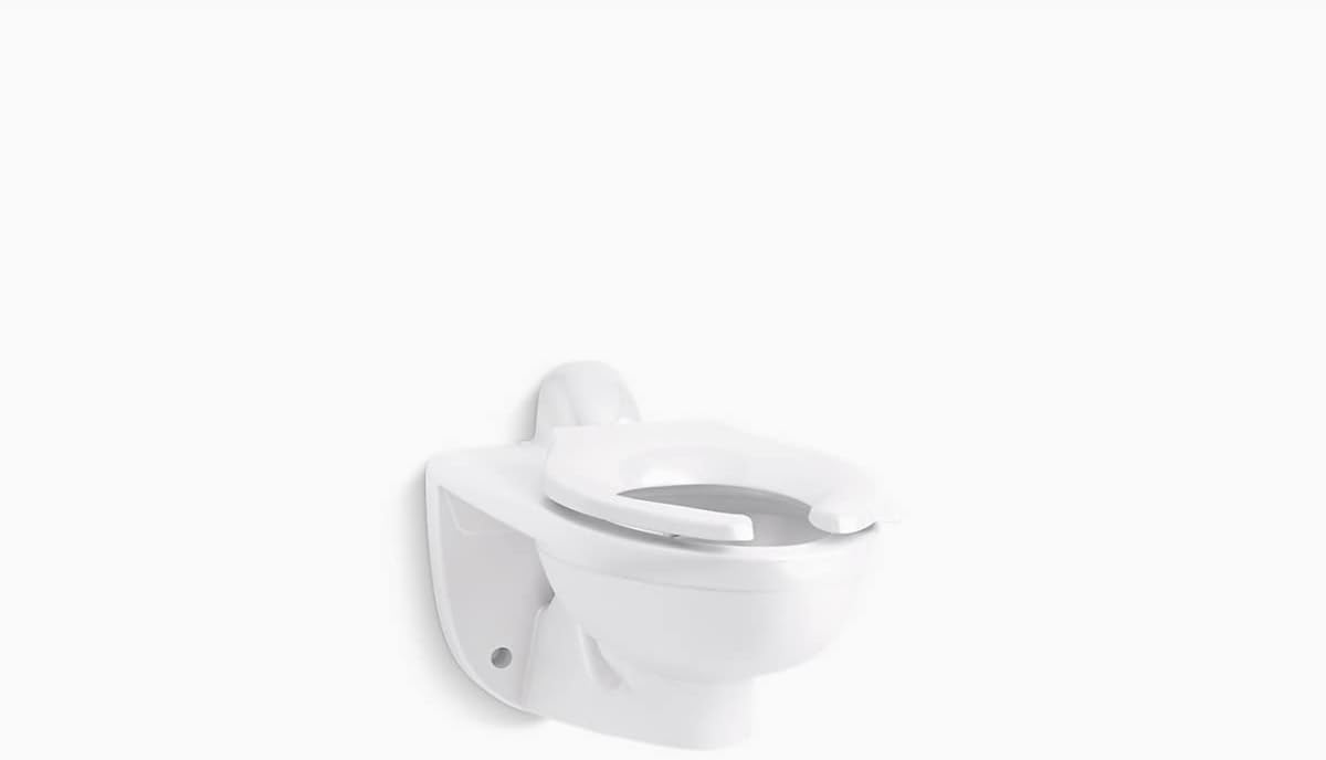 Kohler 84323-0 Kingston™ Ultra Wall-mounted rear spud flushometer bowl