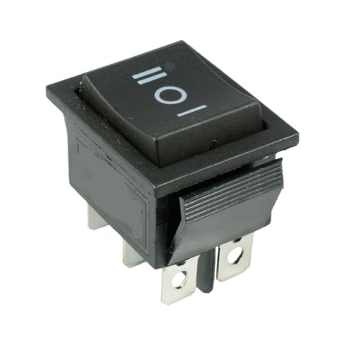 Interruptor KCD4 de 6 pines rectangular negro basculante de encendido y apagado para repuesto