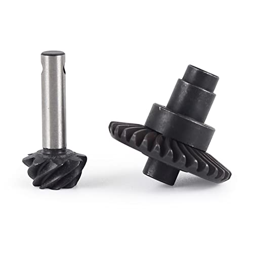 ELLANA Transmission Angle 1pcs Metal 24T 27T 30T 33T 8T Bevel Gear Set for 1/10 Crawler Car DIY Toy Car Models Hardened Steel Bevel Gear Driver Shaft (Color : 8T 33T)