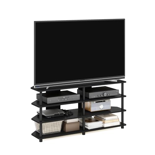 Furinno Econ leicht montierbarer 4-stufiger Eck-TV-Ständer für Fernseher...