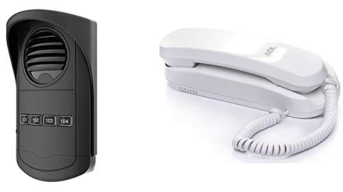 Porteiro Coletivo S-300 4 Pontos Externo Preto AGL