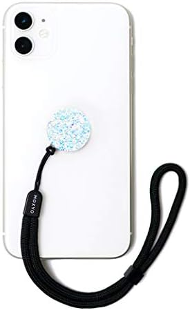 Moxyo Zigi Band Universal Adjustable Wrist Strap Phone Lanyard, Glitter Adhesive Device Patch Compatible with All Smartphones - Iridescent