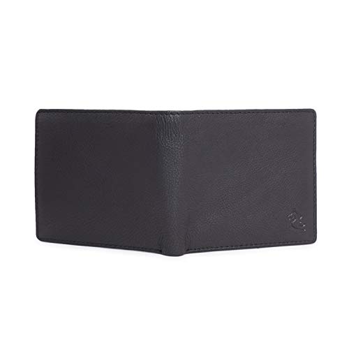 Image of KARA Brown Men's Nappa Leather Bifold Wallet | Slim Genuine Leather Wallet with 8 Card Holder Slots | Compact Everyday Wallet for Office, Travel, Gifting and Daily Use | A Great Gift for Him