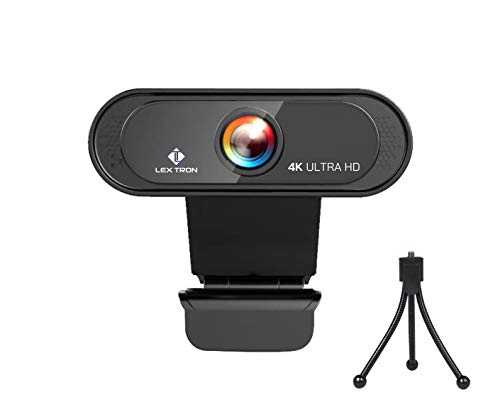 Best Cyber Monday 🔥 4K Webcam with Microphone | Ultra HD 8MP USB Computer Camera 4K & 1080p Resolution | Plug & Play with Tripod | Pro Streaming Webcam | PC Mac Laptop Desktop