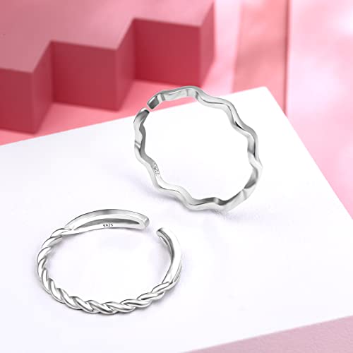 to My Daughter Highs and Lows Ring - Sterling Silver Adjustable Inspirational High and Low Rings Wraparound Wave CZ Zig Zag Up and Down Encouragement Jewelry Gifts For Women Girls3