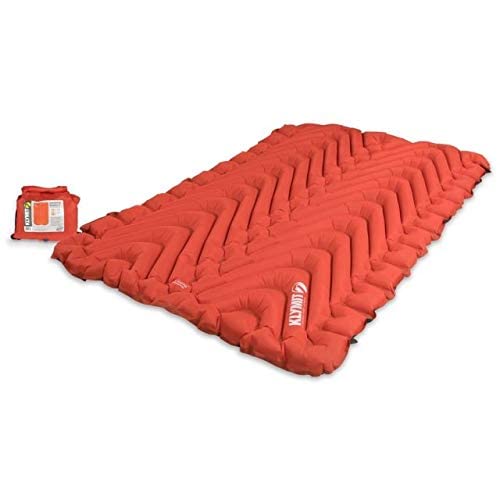 Klymit Insulated Double V Inflatable Sleeping Pad For Camping, Lightweight Hiking And Backpacking Air Bed For Cold Weather,Red #TOP7