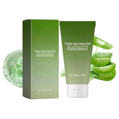YZXFC Gel d’Aloe Vera; Gel d’Aloe Vera hydratant et apaisant pour Les Soins Contre Les Coups de Soleil