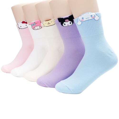 Image of Hello Cartoon Character Series Women and teen girls Licensed Socks Collection