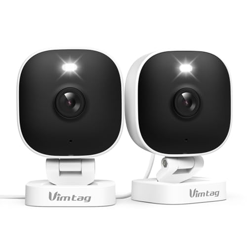 VIMTAG 2.5K Cameras for Home Security Outdoor/Indoor, Color Night Vision Security Camera for...