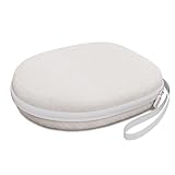 Headphone Case Hard Shell Compatible with Sony/JBL/Soundcore Anker/Bose/BERIBES/KVIDIO Wireless On-Ear Headphones (Cream)