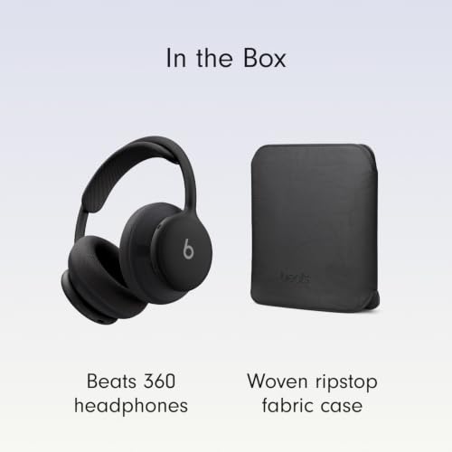 Beats 360 — Over-Ear Headphones with Interchangeable Cushions, Sweat & Water Resistance and Noise Cancellation — Black with Black Performance Knit Cushions - image 8