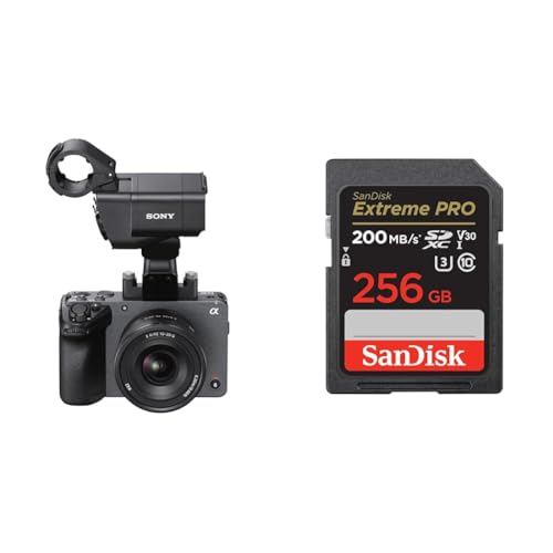 SONY(\j[) APS-C Cinema Line FX30 XLRnhjbgf(YȂ) ILME-FX30 + SanDisk SDJ[h 256GB SDXC Class10 UHS-I V30 ǎő200MB/s SanD