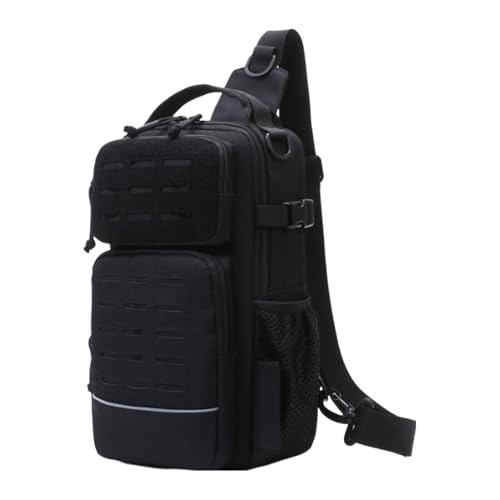 Generico Mochila bandolera de Moscú, con portabotellas y compartimento para el equipo | Bolsa para el equipo, para hombre y actividades deportivas al aire libre, viajes, senderismo y gimnasio