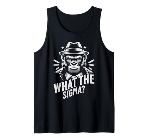 Funny What The Sigma Ironic Meme Brainrot Citation Débardeur
