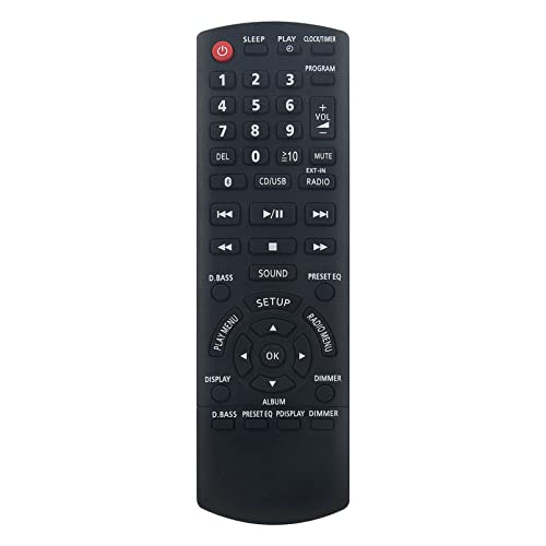 ALLIMITY N2QAYB001101 Replace Remote Control fit for Panasonic Micro Audio System SA-PMX7 SC-PMX70 SC-PMX74 SC-PMX80 SC-PMX80 SA-PMX70BEB SC-PMX74 SC-PMX70 SCPMX100EGS SA-PMX82MEBK SCPMX74EG