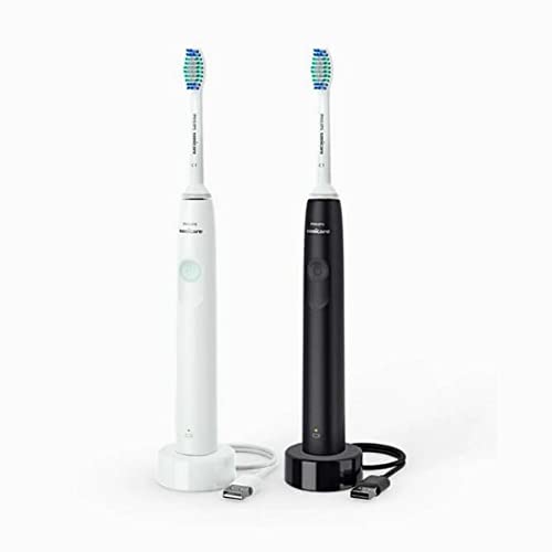 Philips Sonicare HX3665/04 Series 2300 Rechargeable Electric Toothbrush with Dynamic Cleaning Action, Built-in Quadpacer & SmarTimer - (Black and White)
