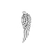 Pack of 80 Angel Wings Charms Pendants Silver Craft Supplies for Jewelry Making Tibetan Accessories for Bracelets Necklace DIY