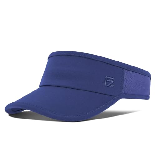 GADIEMKENSD Sun Hat for Women's Men Golf Accessories Summer Sun Beach Visors Hat Lightweight Breathable Adjustable Running Tennis Visor Sun Patch Comfortable Fit for Outdoor Sports Blue