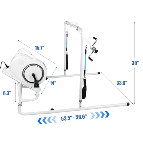 Image of Bed Exercise Equipment for Elderly - Bed Bike with Electric Pedal Exerciser for Seniors & Limited Mobility: Auto Leg Exercise, Improves Circulation & Mobility, Arm & Leg Workout