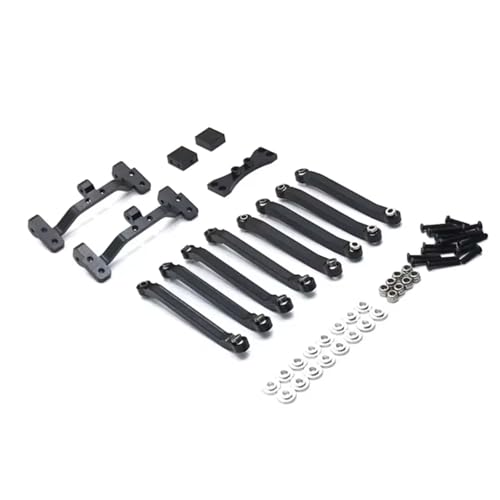 Rc Special Connecting Rod for MN D90 D91 D96 for MN98 99S 1/12 Metal Linkage Linkage Holder RC Car Tracked Vehicles Parts and Accessories Upgrades Replacement Use(Black)
