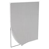 Fliegengitter Fenster mit Magnetrahmen - 130x150 - zuschneidbar - weiß - ohne Bohren