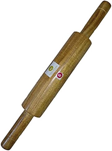 URBAN HAAT Roti Belan/Rolling Pin/Chapati Roller/Eucalyptus Wooden ...