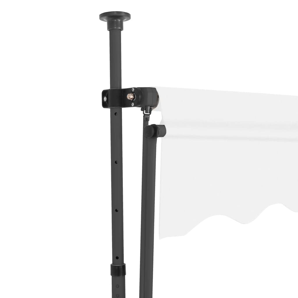 vidaXL Tenda da Sole Retrattile Manuale con LED 250 cm Crema