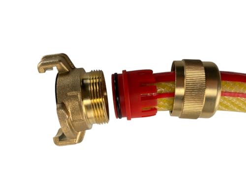 E-Best-Offer Heavy Duty Solid Brass Quick fit Claw Type Fitting to 1/2 Garden Hose,no hoseclips Required just Push on and Tighten