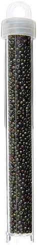 John Bead Czech Glass Seed Beads 10/0 Opaque Iris Brown 22g Vial of DIY Jewelry Making Beads Preciosa (Jablonex)