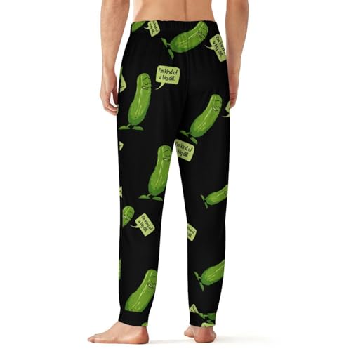 Big Dill Pickle Men's Pajama Pants Lightweight Joggers Lounge Pants Pj Bottoms Sleep Pants3