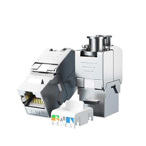 Adaptateur RJ45 STP Cat7 blindé en zinc pour réseau internet stable et fluide