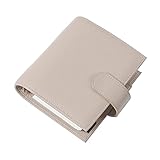 Moterm A7 Luxe Rings Planner - Genuine Leather Binder Organizer (Pebble-Taupe, 30mm Ring)