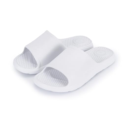 Image of Totes Men's Everywear Slide Sandals Lightweight Waterproof Comfort Slides with Cushioned Footbed for Pool, Beach & Everyday Wear