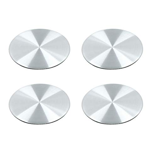 X AUTOHAUX 50mm Silver Tone Auto Car Wheel Center Hub Cap Sticker Emblem Badge Decal 4pcs