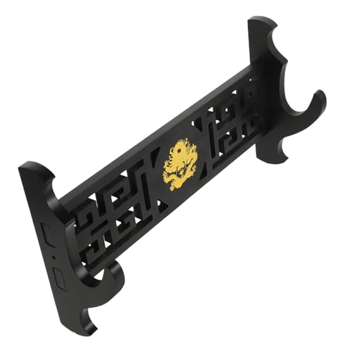 TOYANDONA Elegant Sword Holder Wall-mounted Rack Black Decorative Sword Bracket for