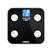 GoWISE USA Body Fat Scale with FDA approved– Measures Weight, Body Fat, Water, & Bone Mass 400 Lbs Capacity Tempered Glass (Black)