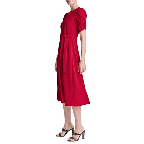 Image of DKNY Women's Jewel Neck Scuba Crepe Dress