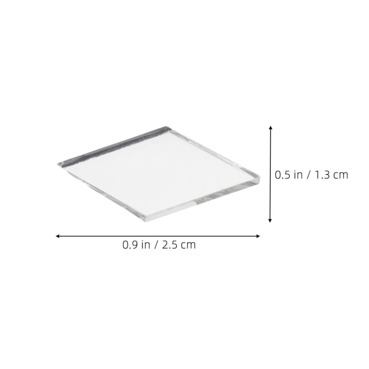 iplusmile Azulejos Acabado Brillante 200 de Espejo Acrílico Autoadhesivos en Forma de Rombo y Adhesivo para de Disco y Muebles