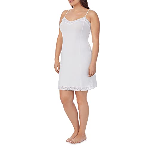 Image of Jones New York Women's Silky Touch inch38 Spaghetti Strap Anti-cling Full Slip W /Lace