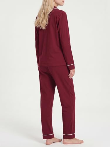 Image of Women's Petite Cotton Pajama Set Petite Length Pjs