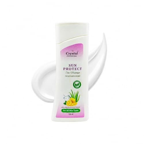 Image of Sun Protect Skin Moisturizer | Aloe Vera & Lemon Extract | Lightweight Daily Face Moisturizer | Hydrating & Refreshing Formula | Unisex for Men & Women | All Skin Types | 100ml