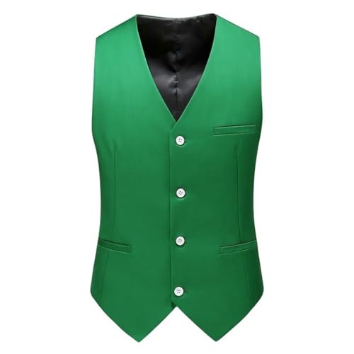 Chaleco de otoño a rayas de doble botonadura para hombre con solapas elegantes