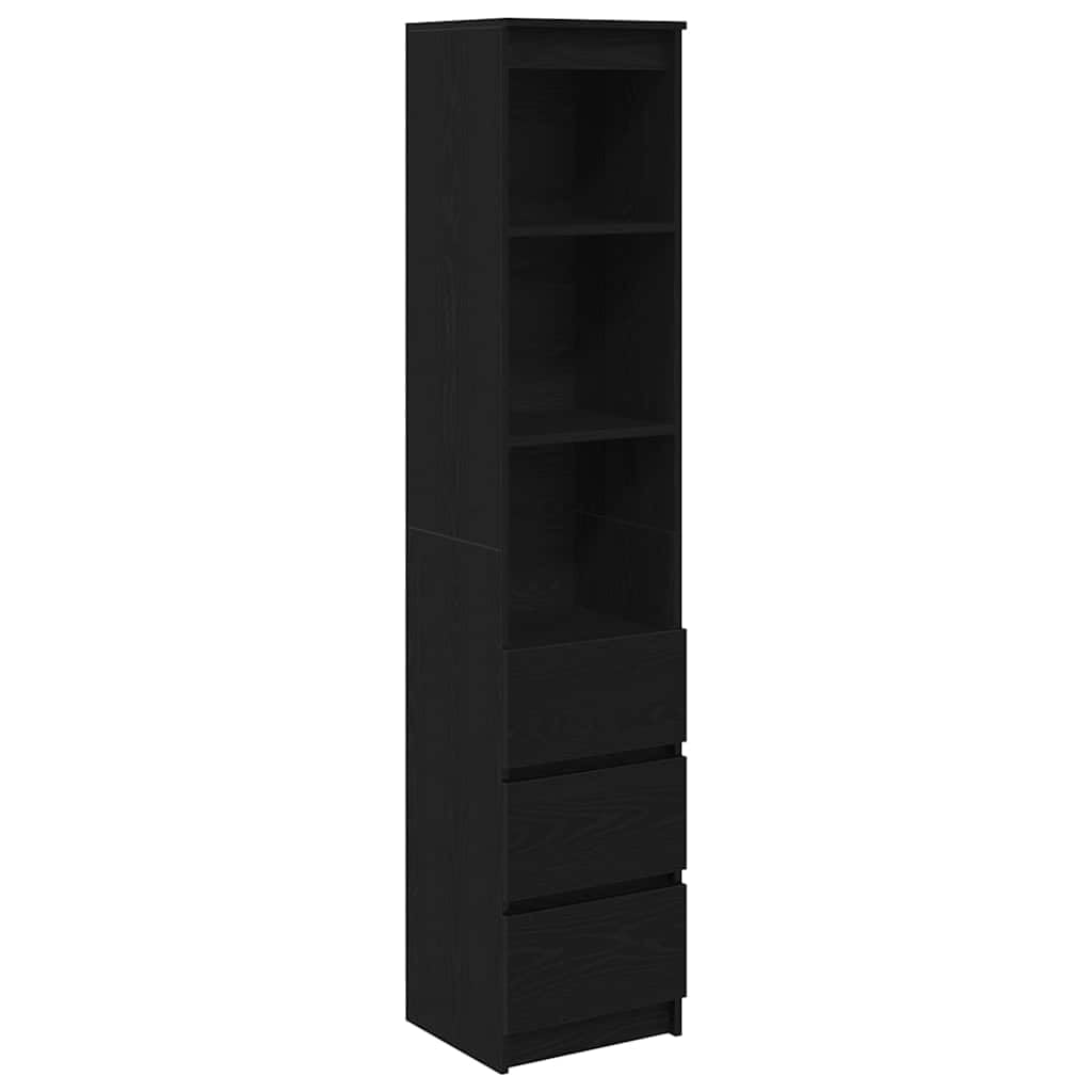 VIDAXL - Highboard - Engineered Wood - Black - 180 cm